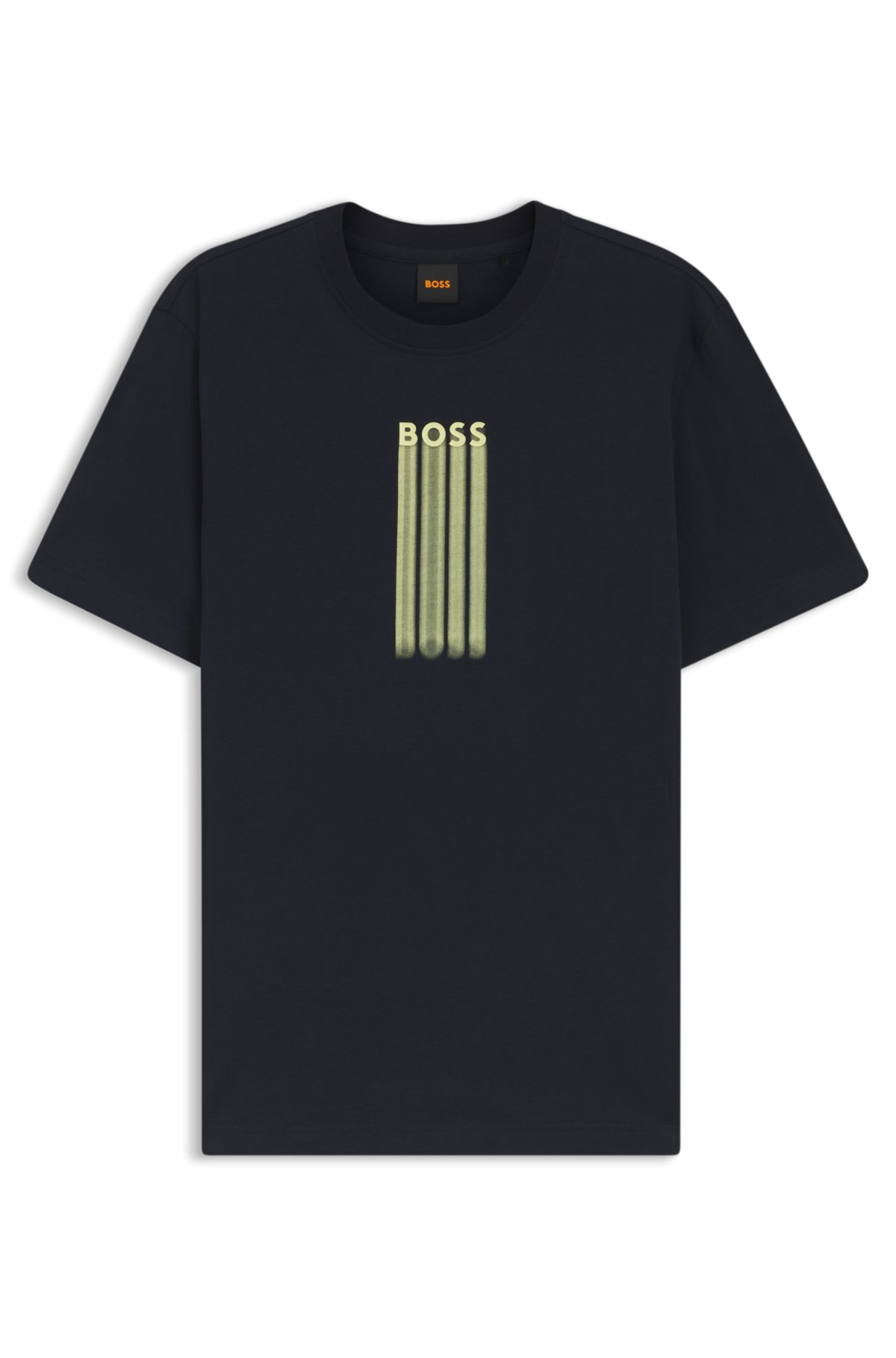 Camiseta de algodón jersey con arte gráfico del logo