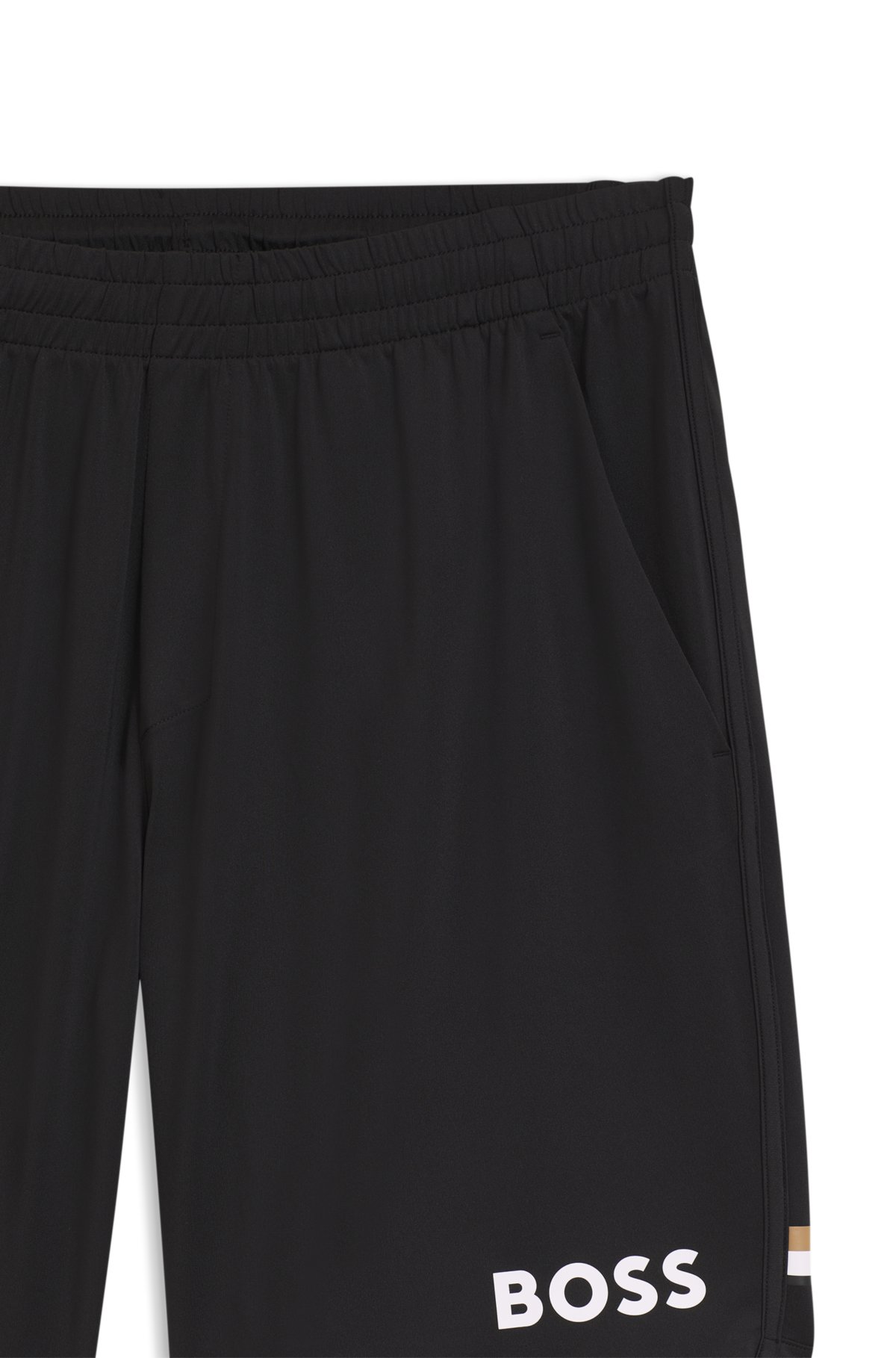 Pantalones cortos de jersey elástico con cordón oculto
