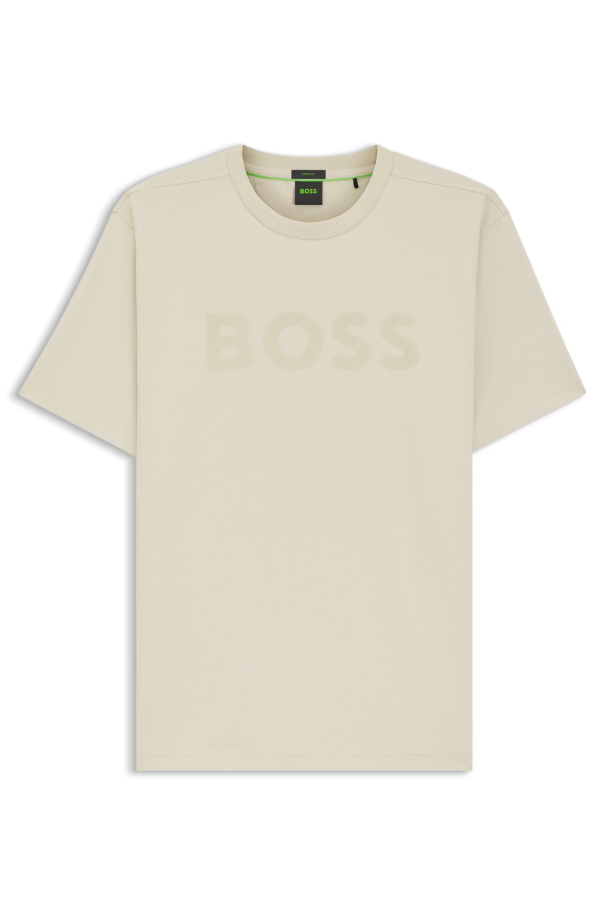 Camiseta Tonal-logo en algodón elástico
