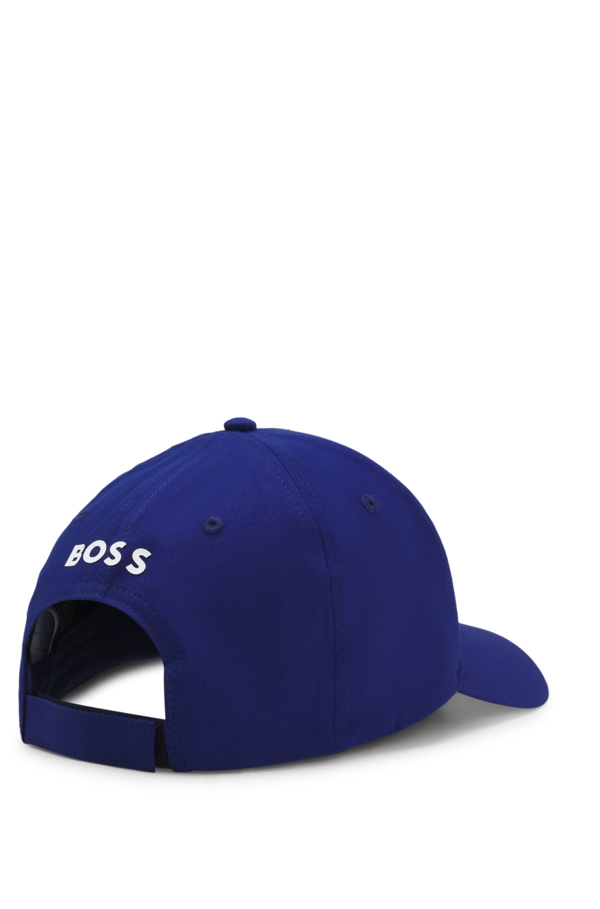 Gorra de cinco paneles con arte de tenis y logotipo