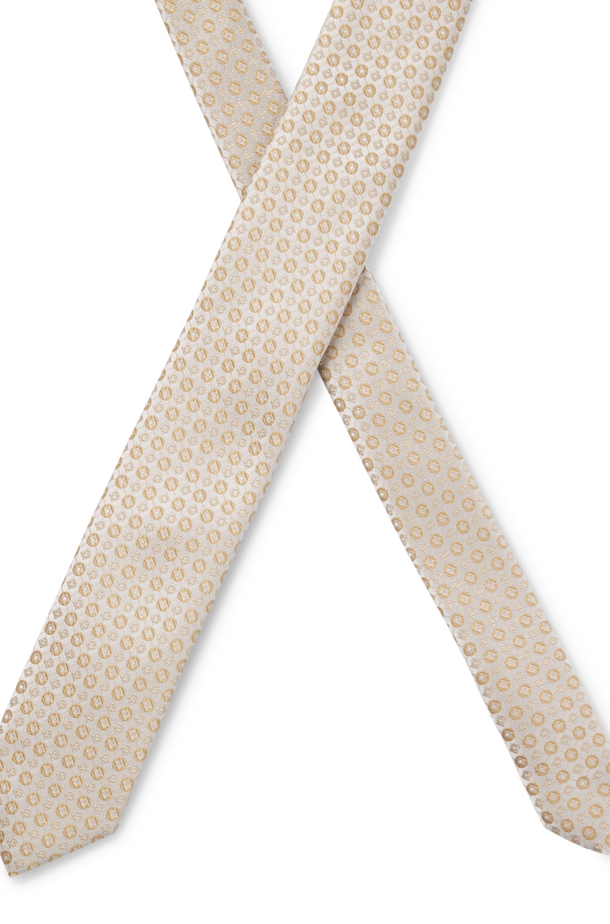 Nómina de seda con estampado jacquard