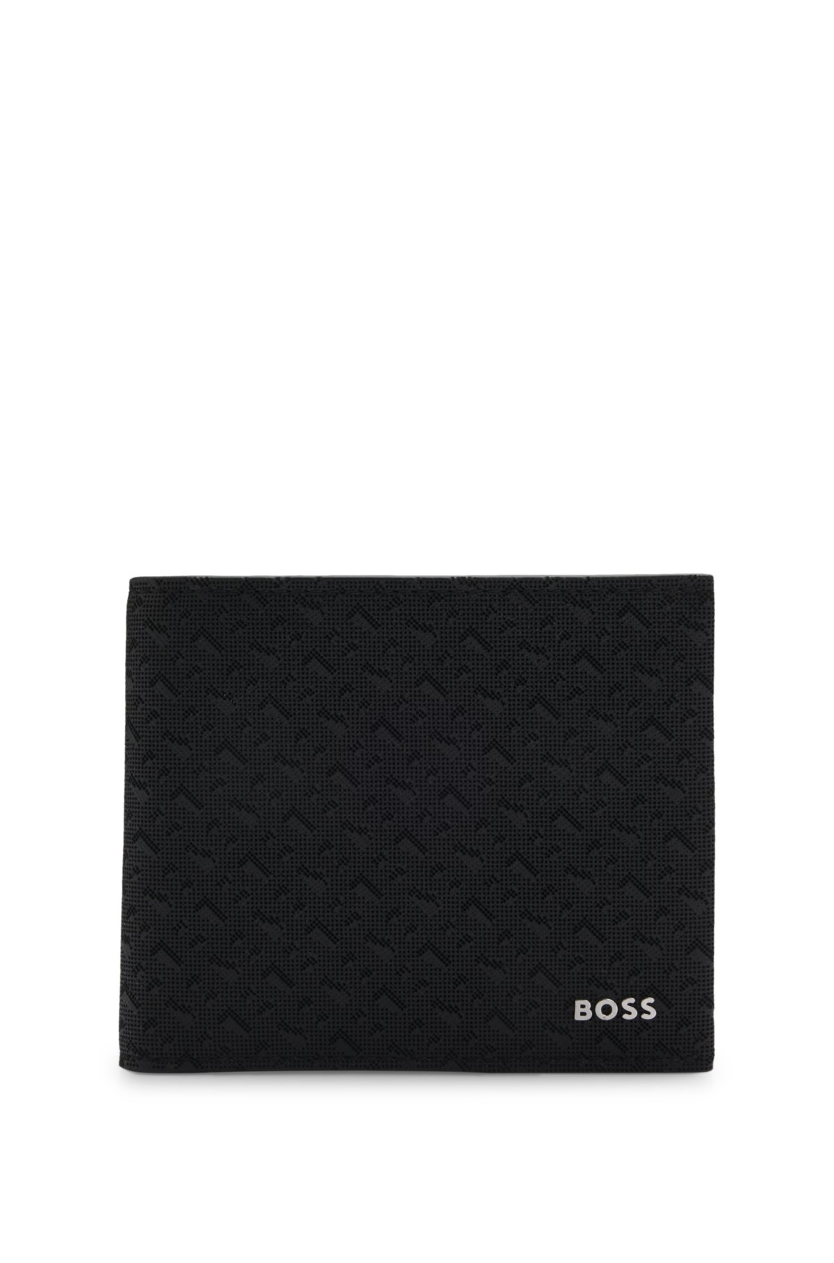 Billetera de tipo billfold con motivo de monograma perforado