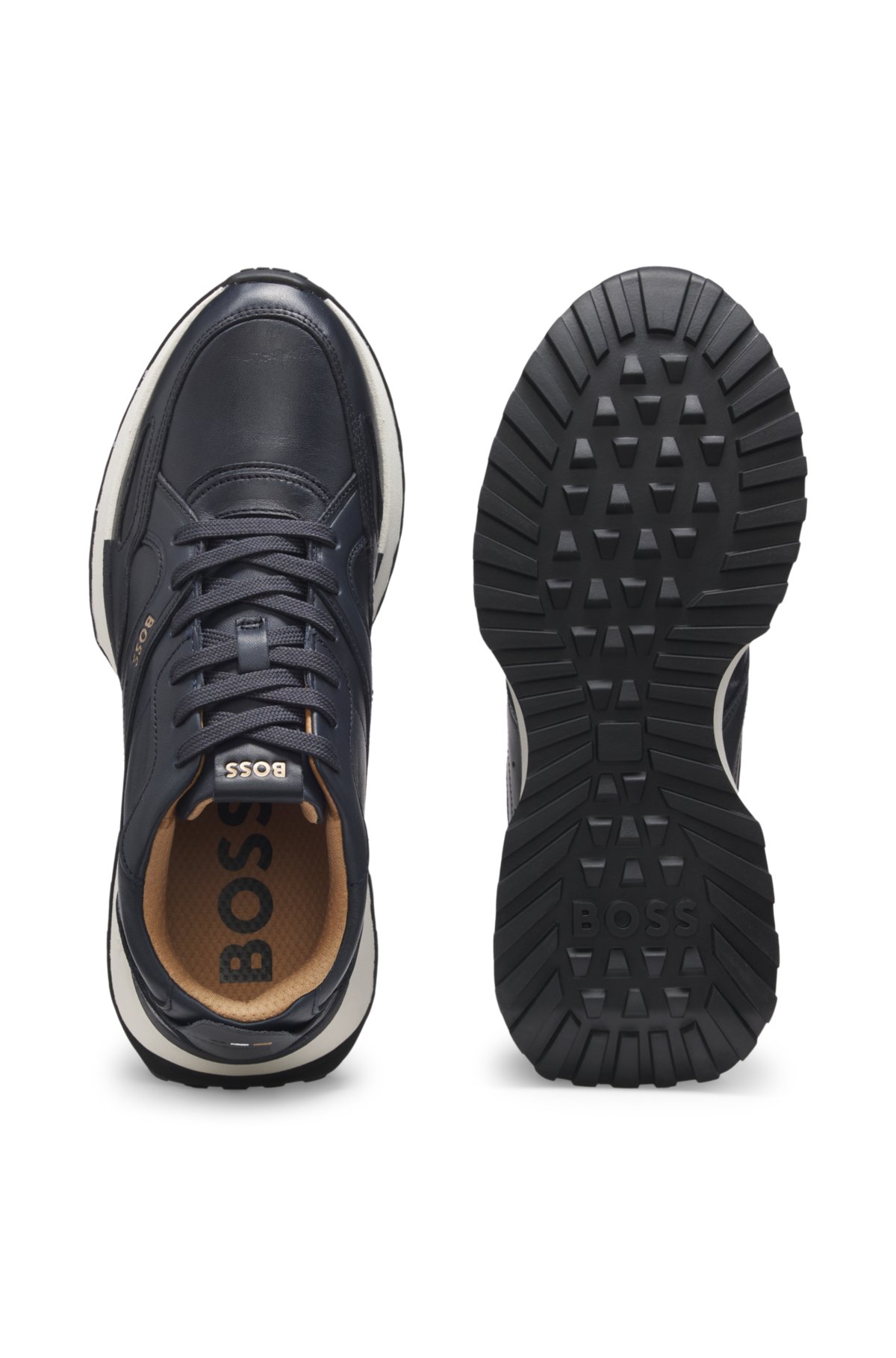 Zapatillas de cuero envejecido