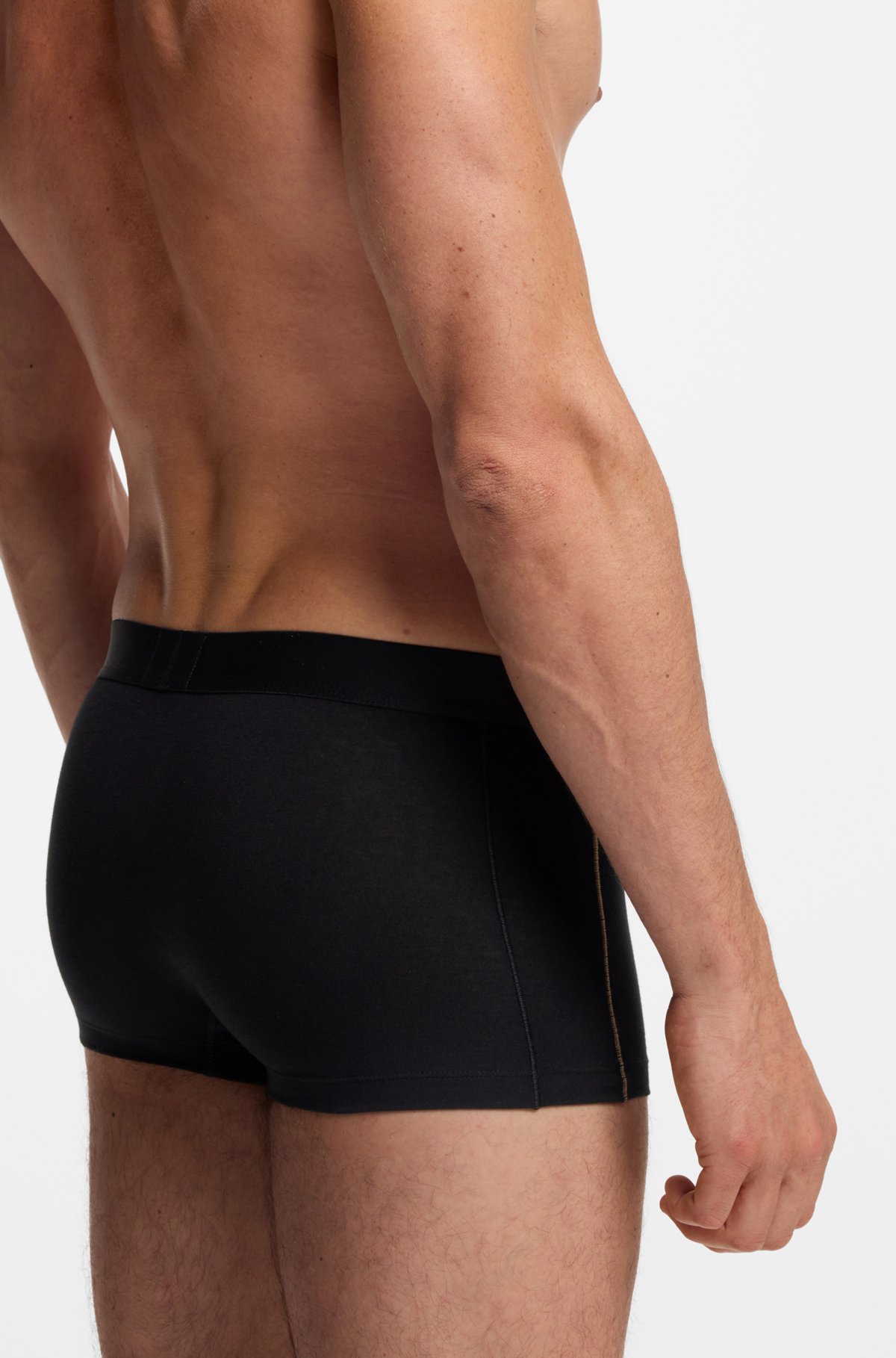 Calzoncillos con costuras decorativas en algodón elastizado