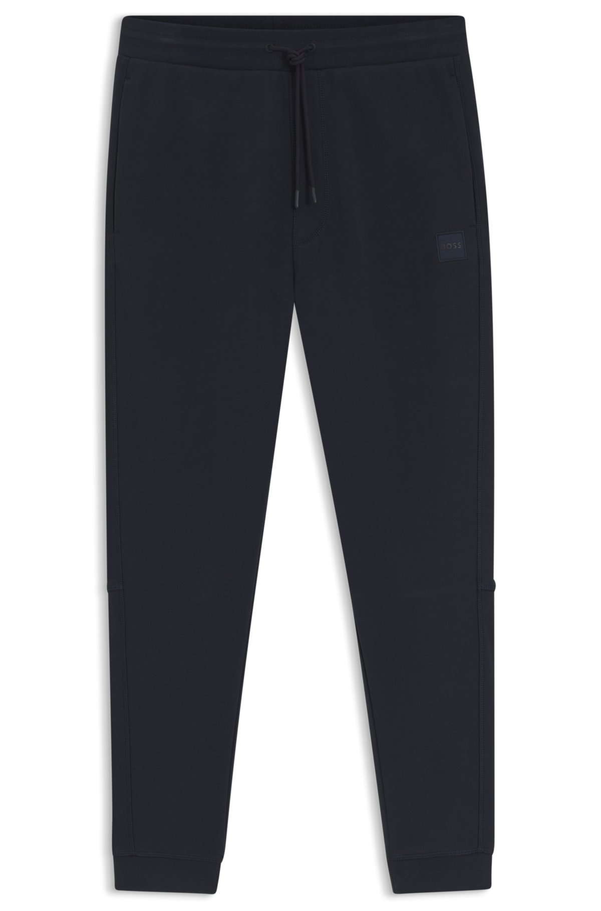 Pantalones de chándal con parche de logotipo en algodón terciopelo