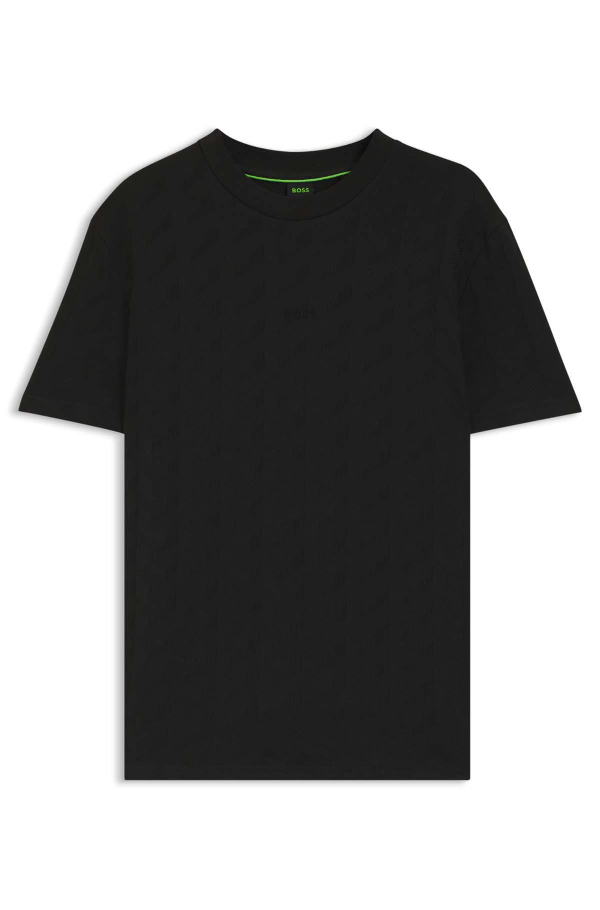 Camiseta de algodón con estampado jacquard