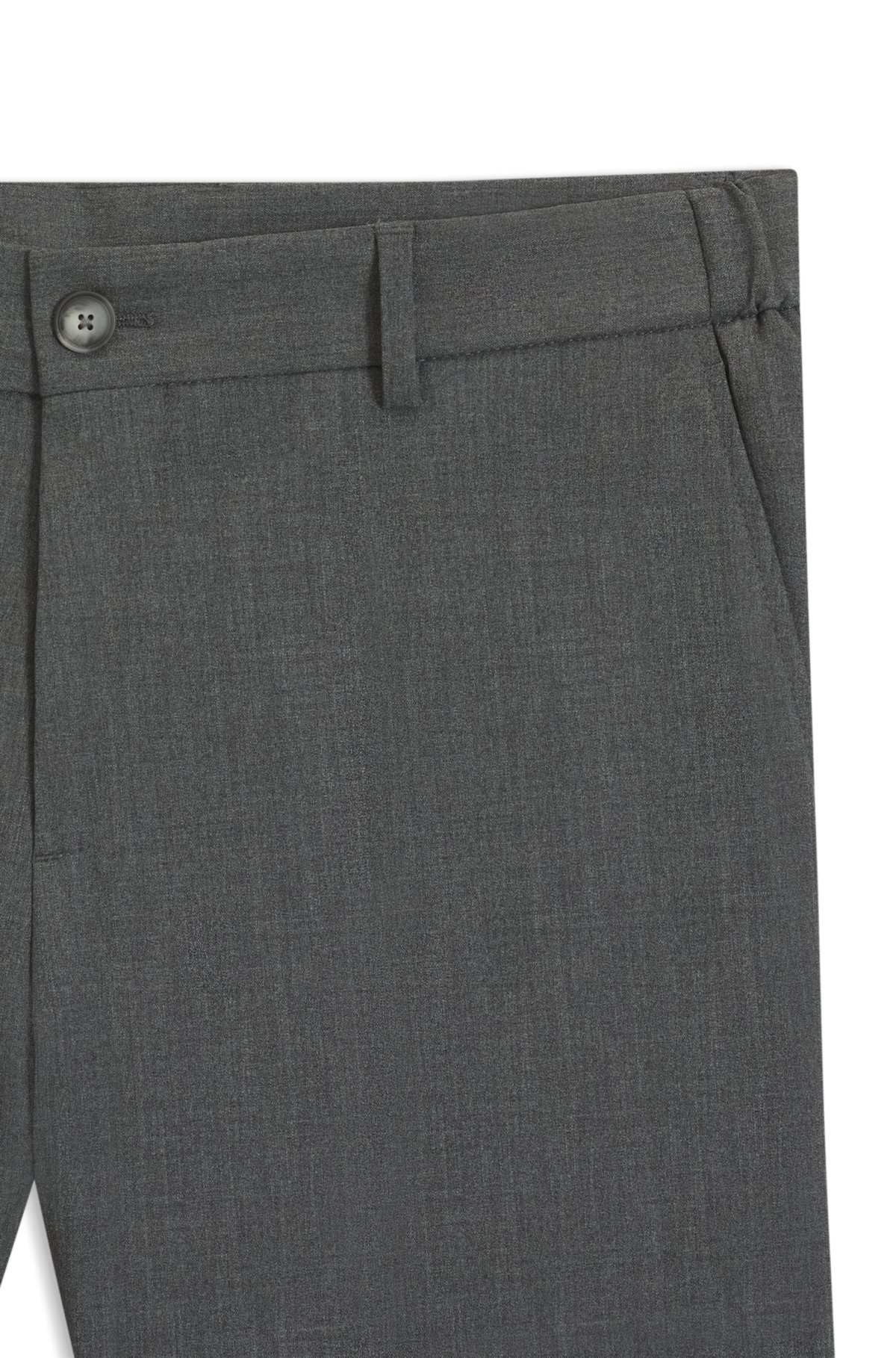Pantalones entallados en tejido elástico con microestampado