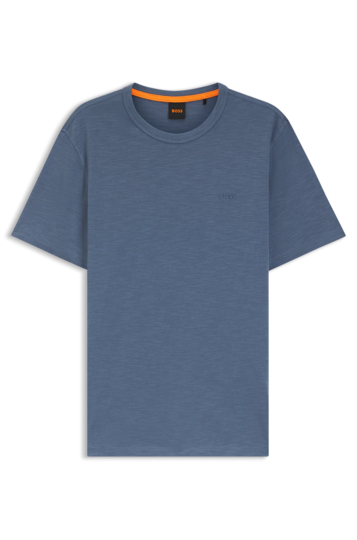 Camiseta de algodón con detalles de logotipo