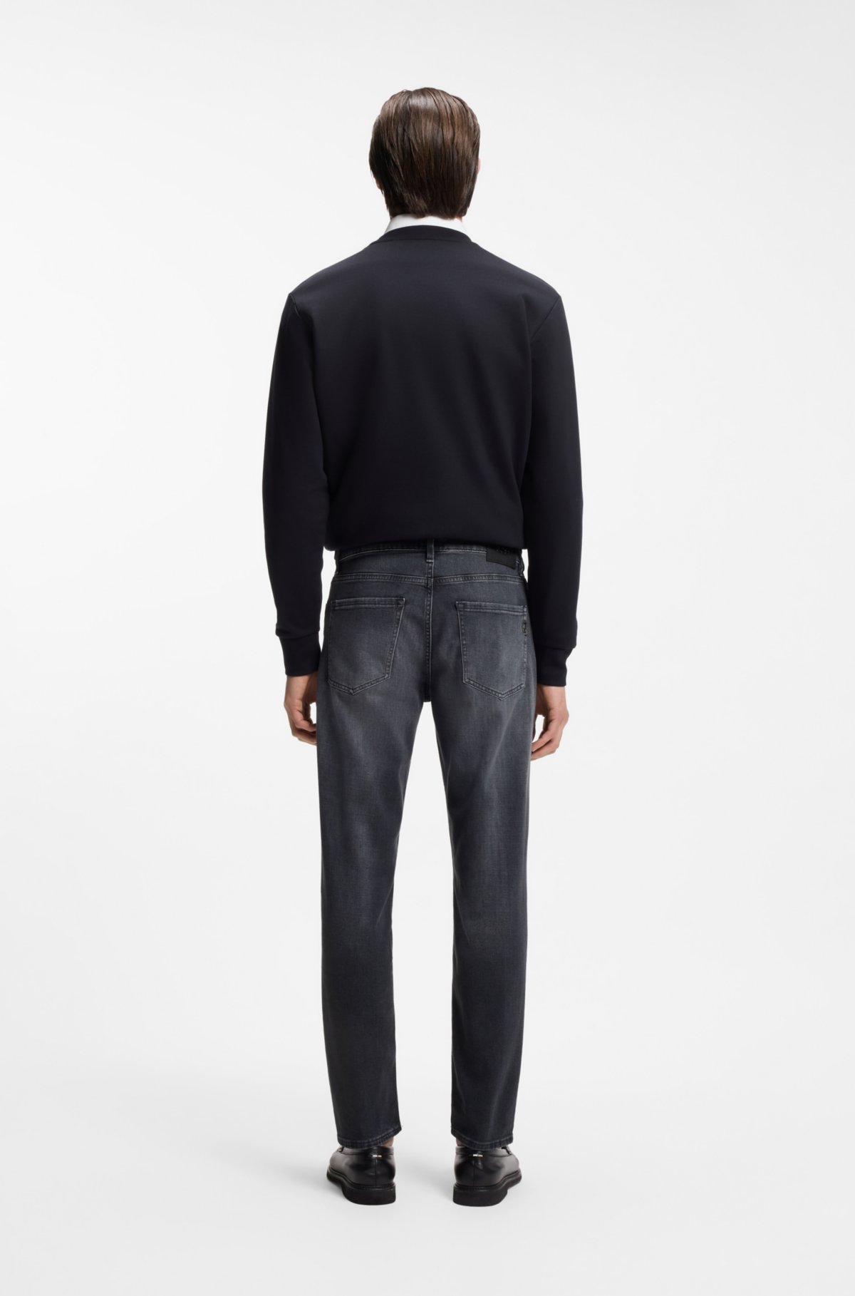 Pantalones vaqueros rectos de Maine en denim italiano