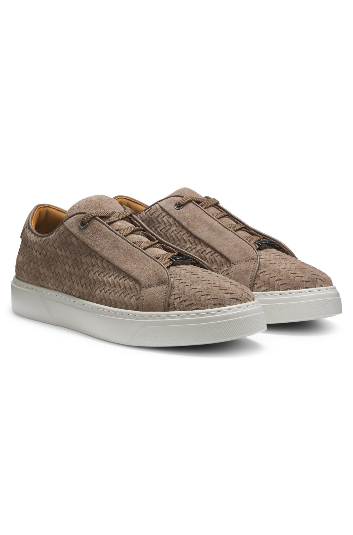 Zapatillas Gary con partes superiores de ante tejido