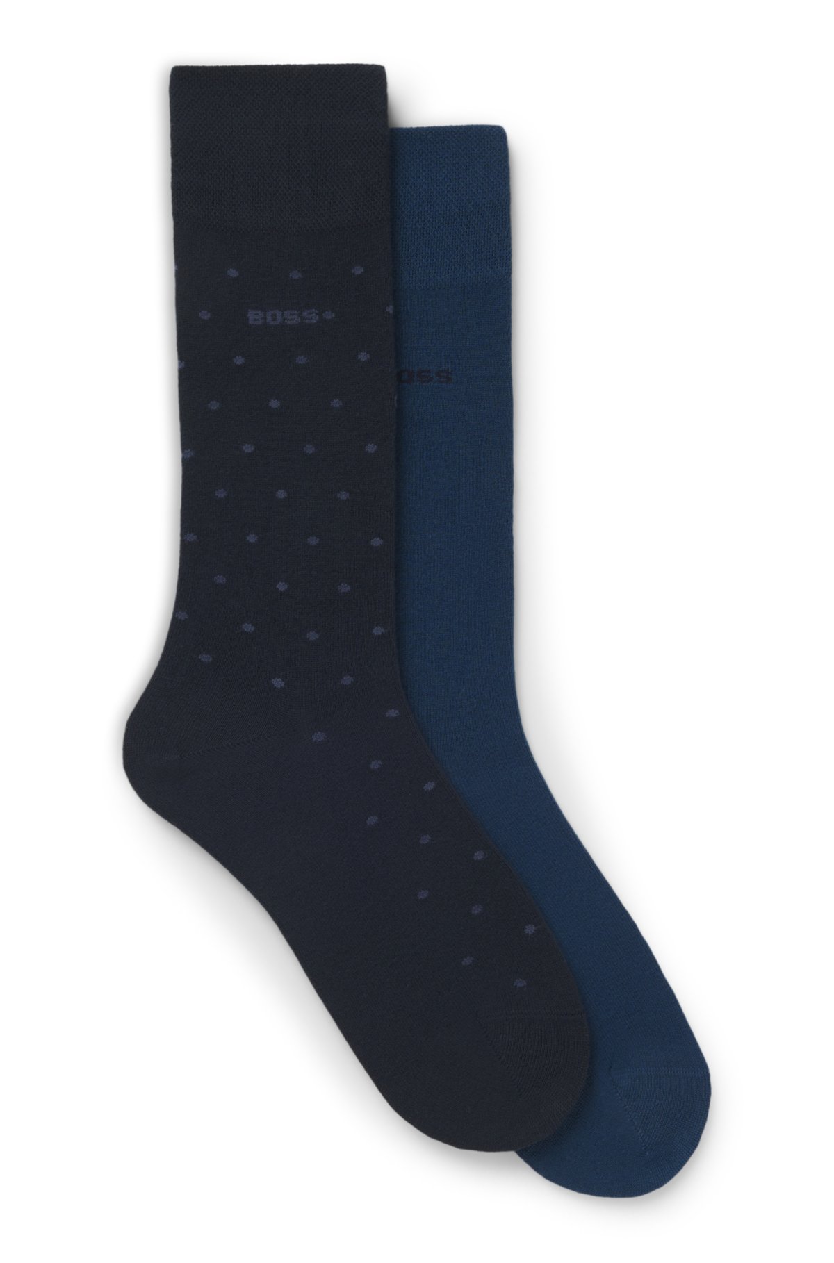 Juego de dos pares de calcetines de longitud regular