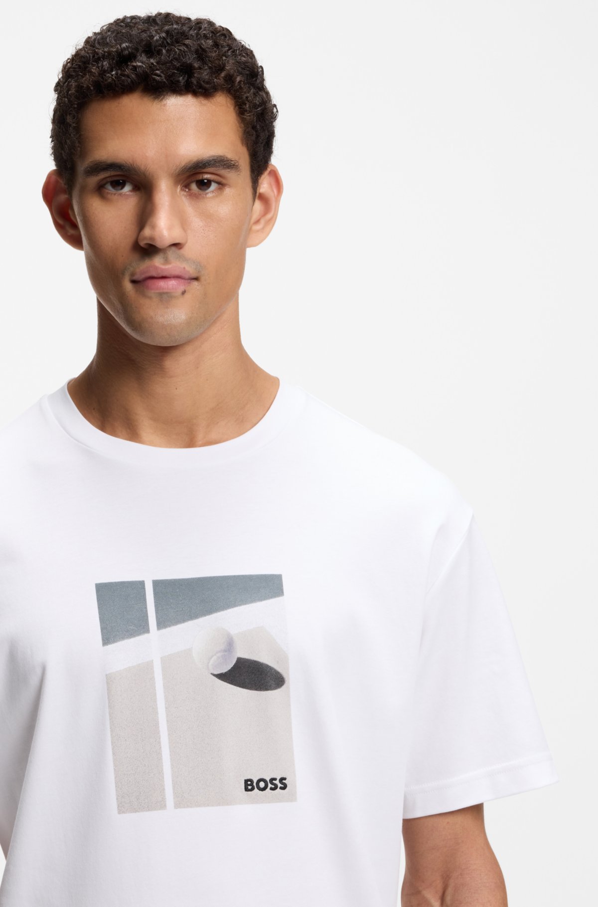 Camiseta con diseño de tenis en algodón Pima