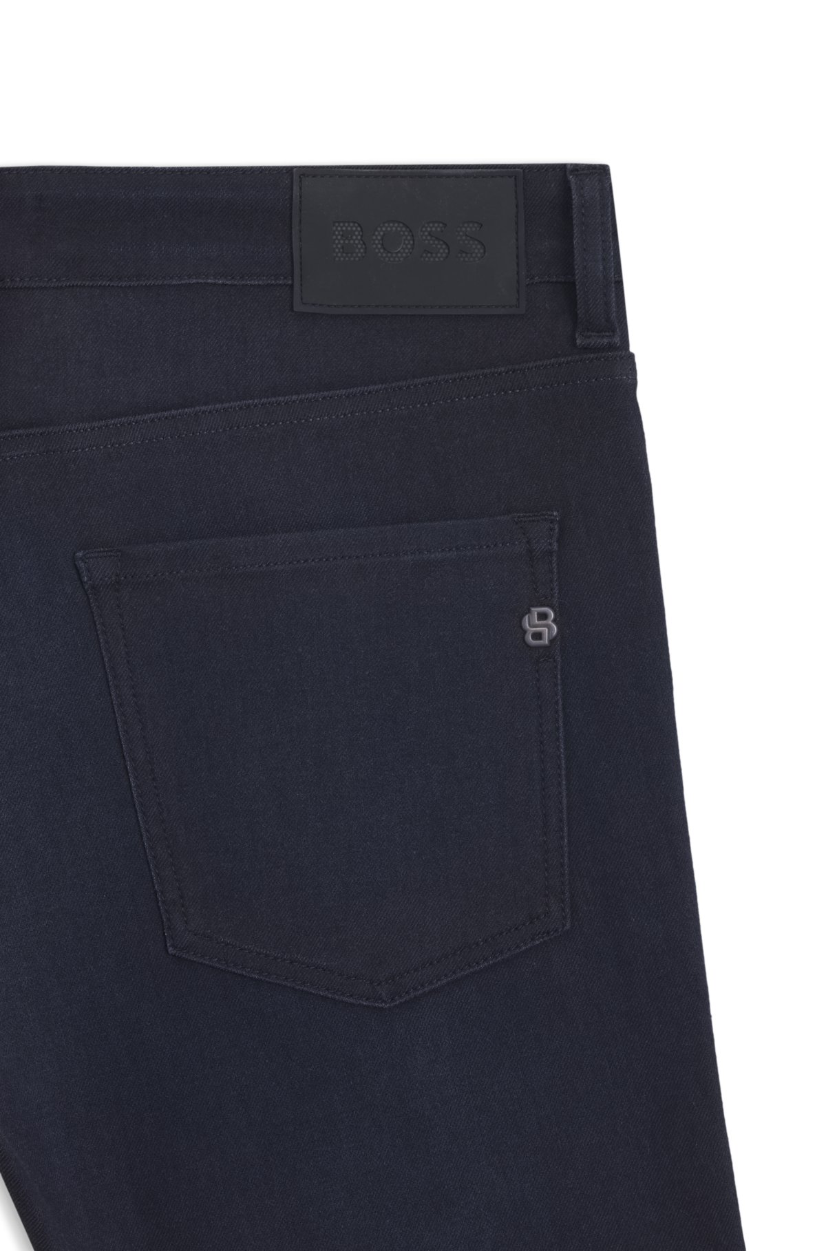 Pantalones vaqueros delaware azul ajustados de tejido denim