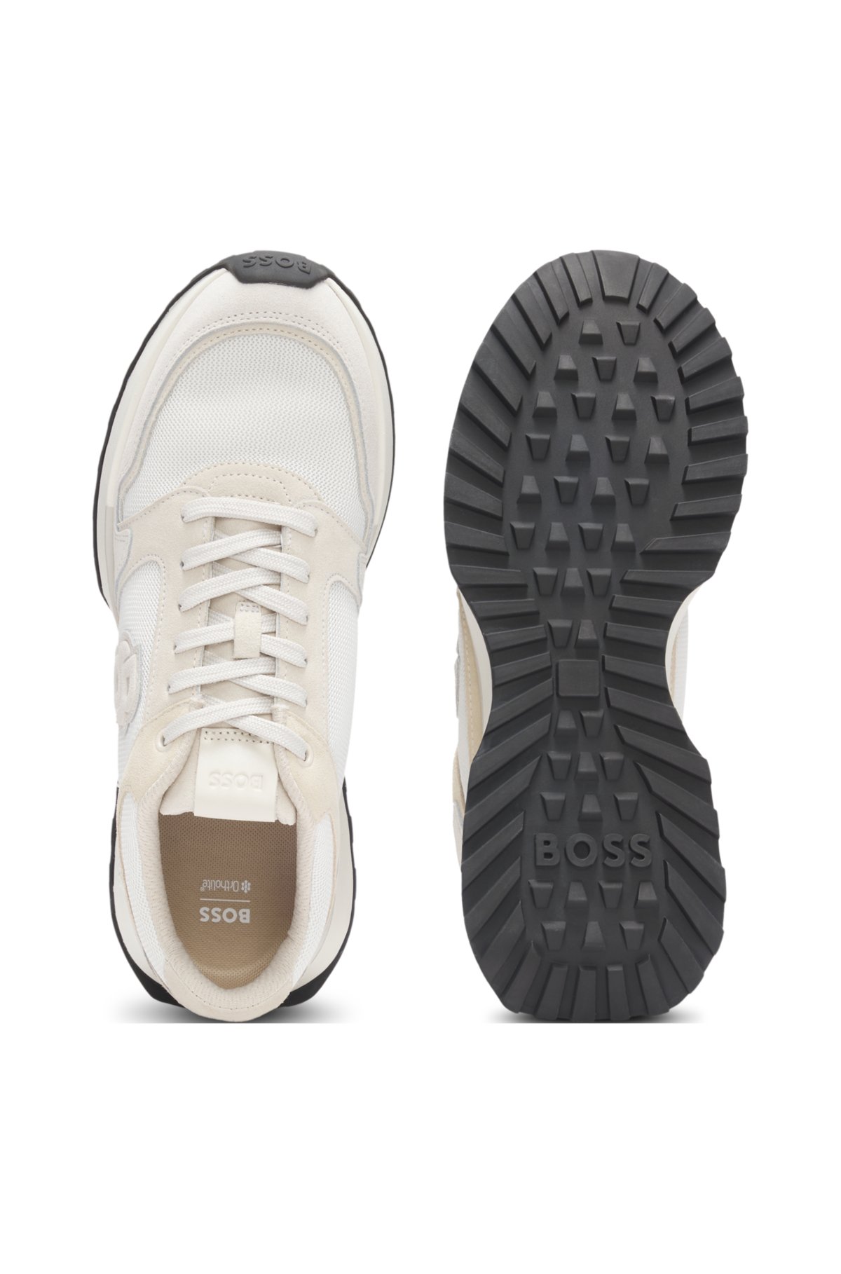 Zapatillas con borde de ante y monograma Double B