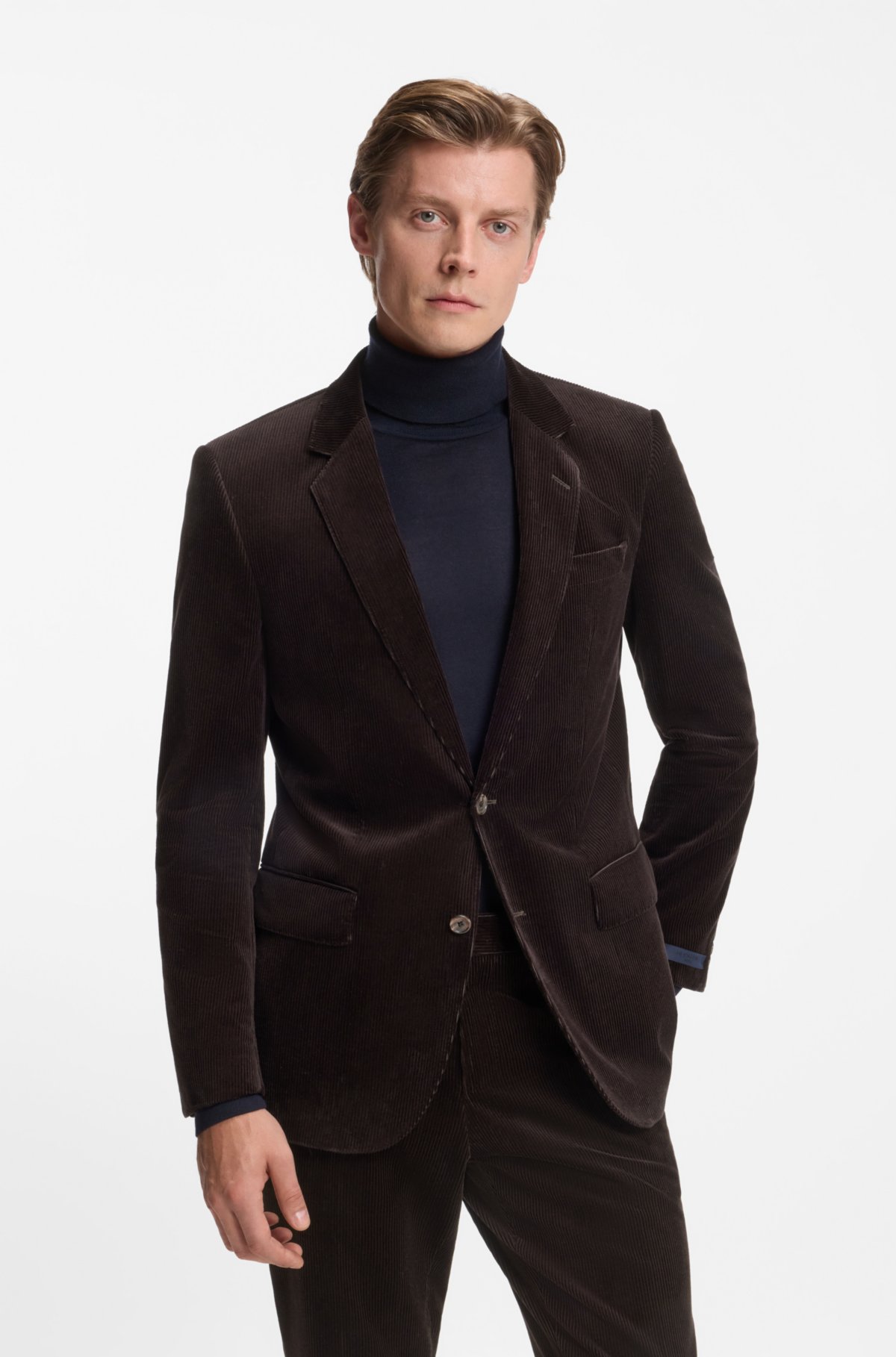 Chaqueta BECKHAM x BOSS en algodón con rayas