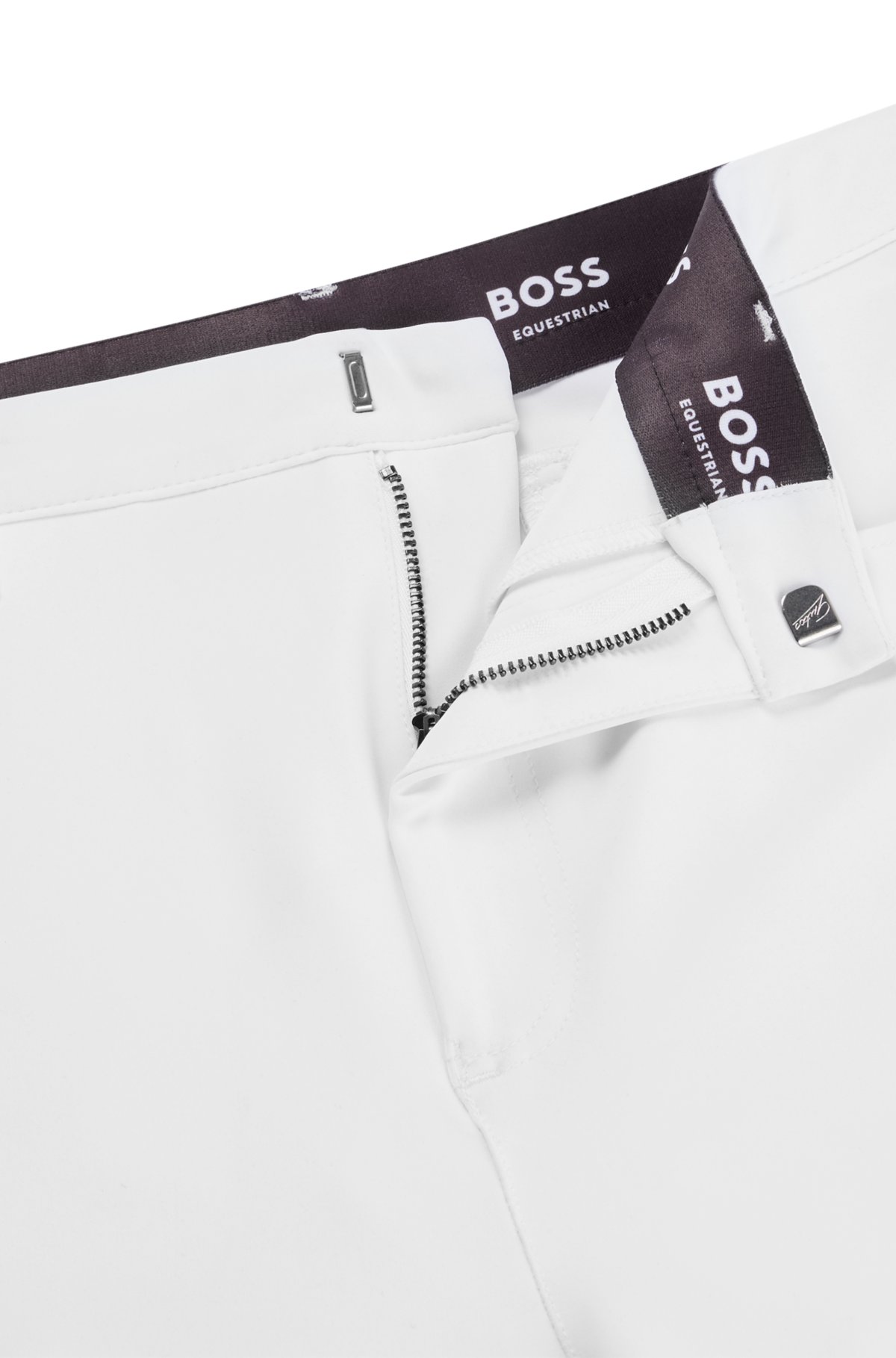 Pantalones de montar con agarre en las rodillas en material elástico