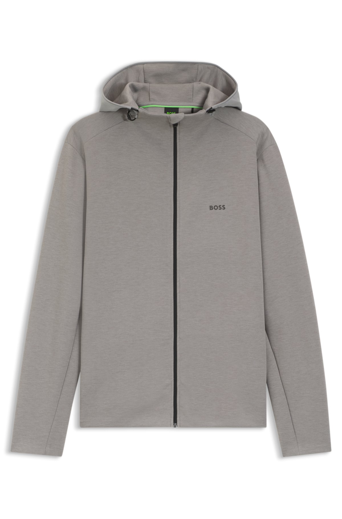 Sudadera con cremallera y detalles reflectantes con control de olores