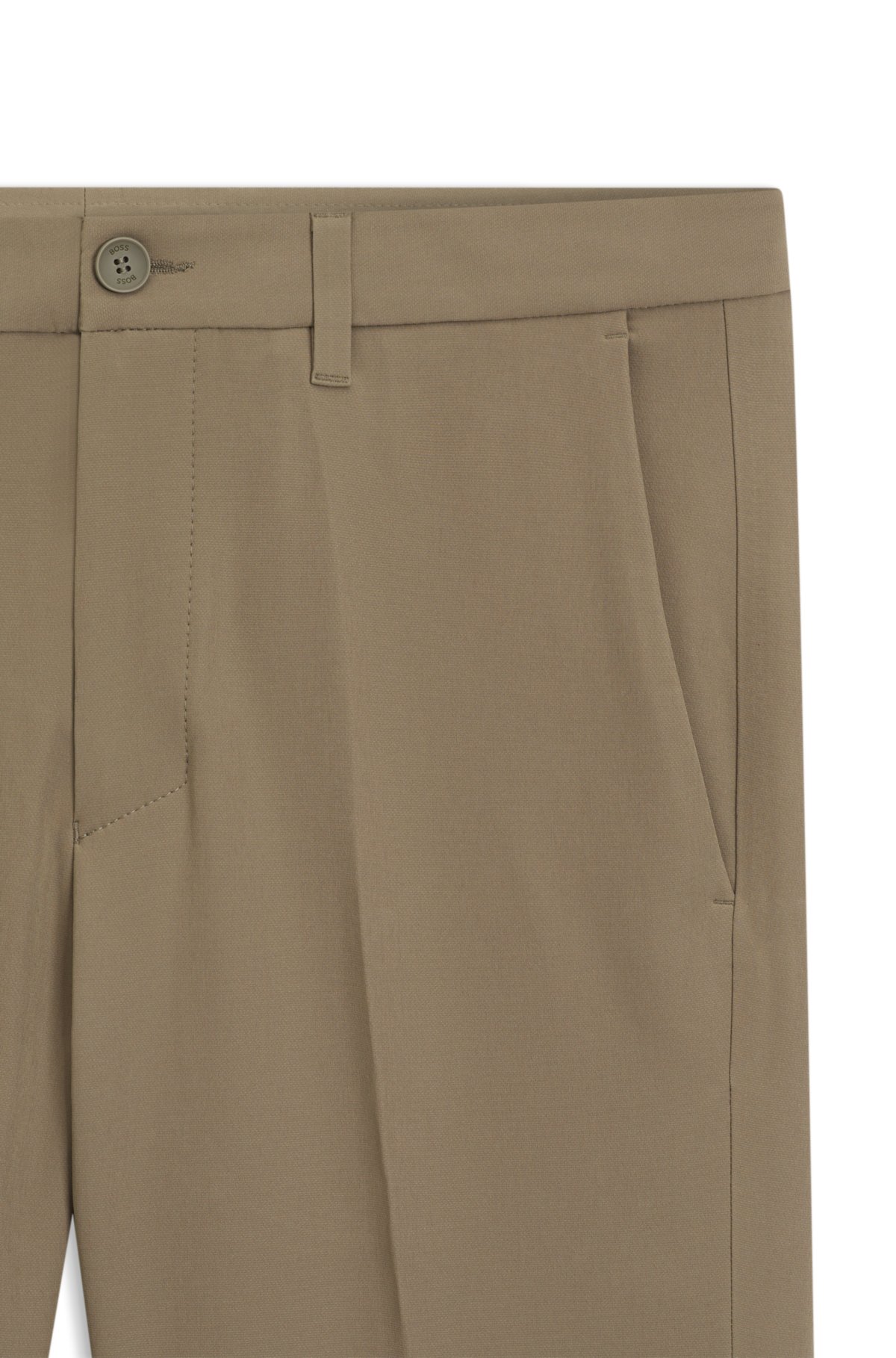 Pantalones ajustados en tejido elástico impermeable