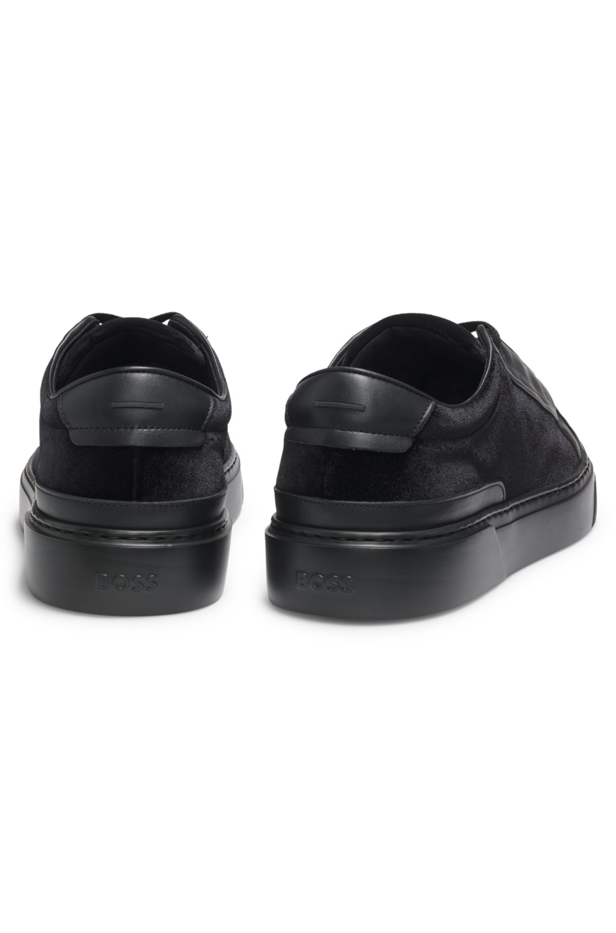 Zapatillas Gary en cuero y ante