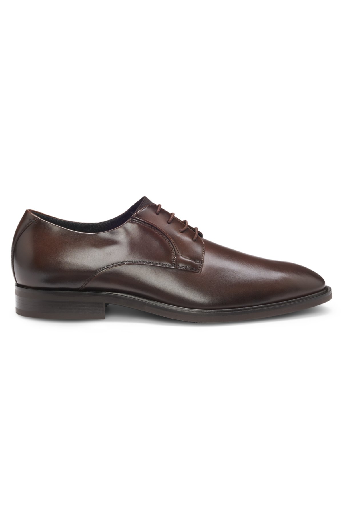 Zapatos derby de cuero liso