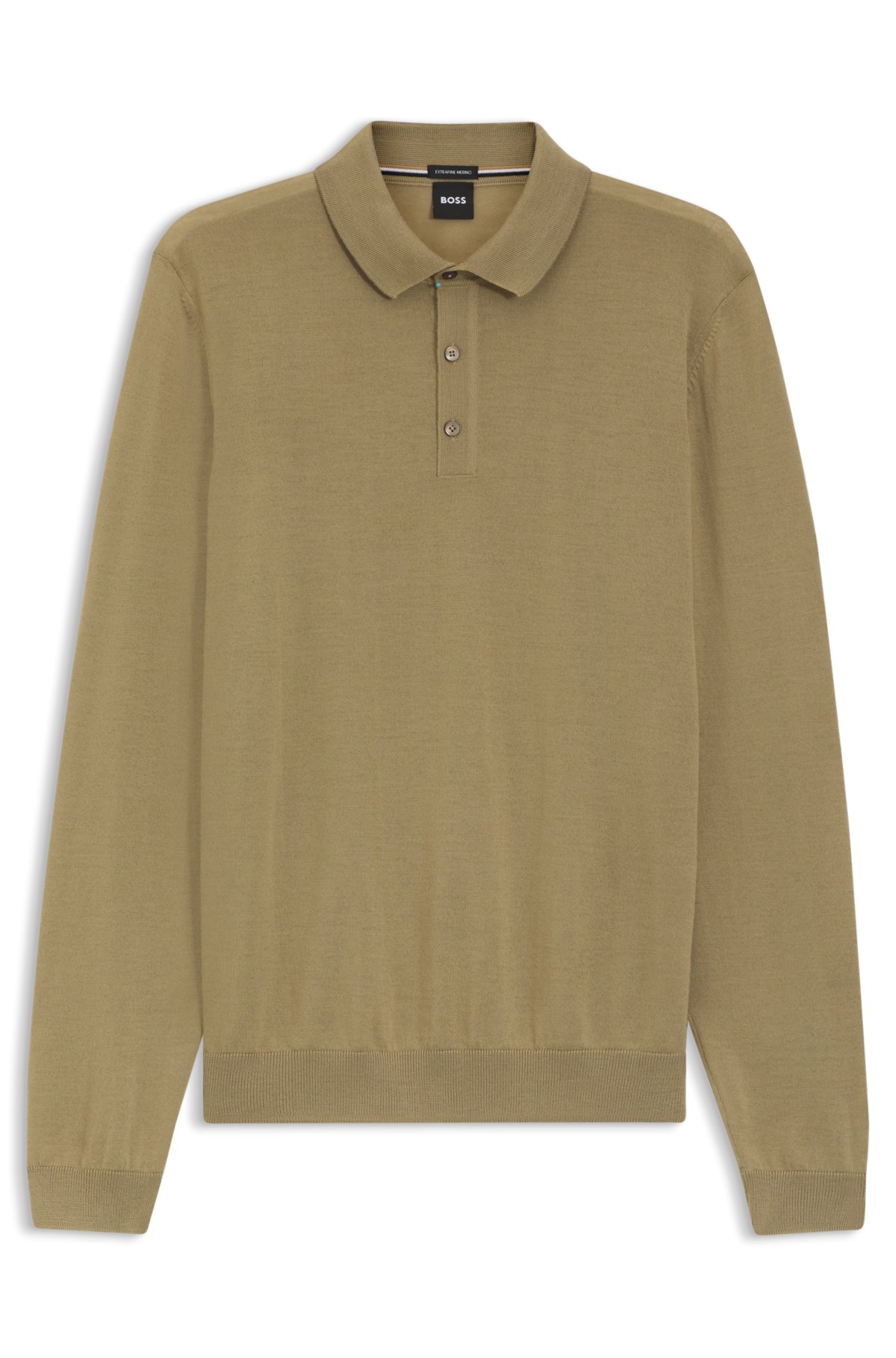 Sudadera de polo tejida en lana virgen