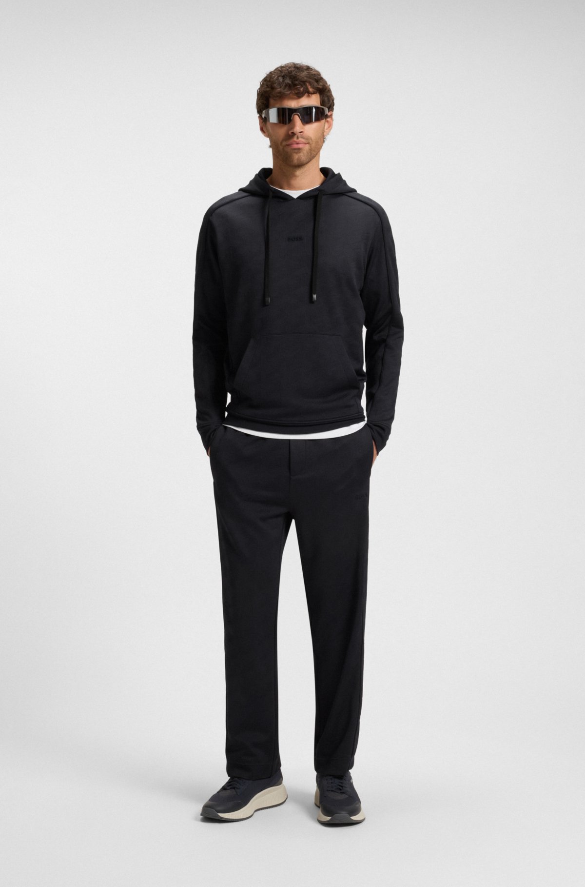 Sudadera de jacquard acolchado con corte regular