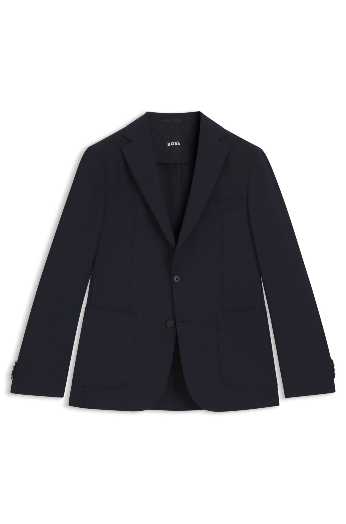 Chaqueta ajustada lavable en mezcla de lana