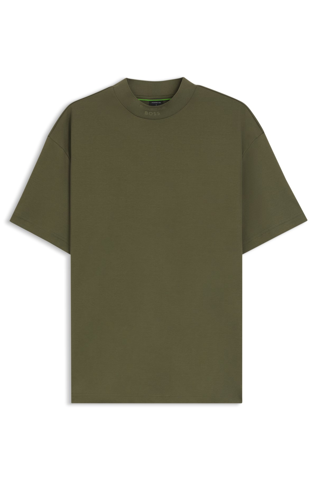 Camiseta de corte relajado de Porsche x BOSS con cuello de logotipo