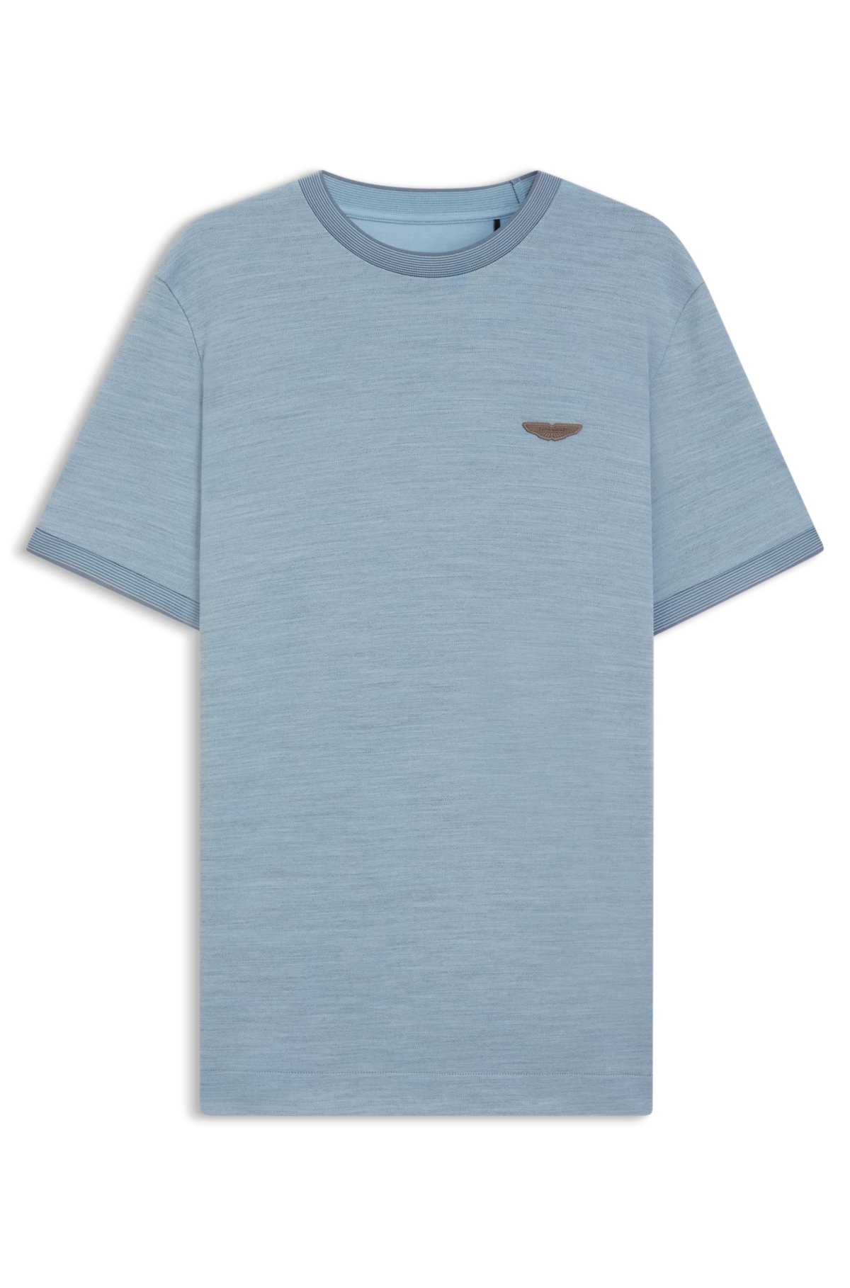 Camiseta BOSS x ASTON MARTIN en jacquard de lana y algodón