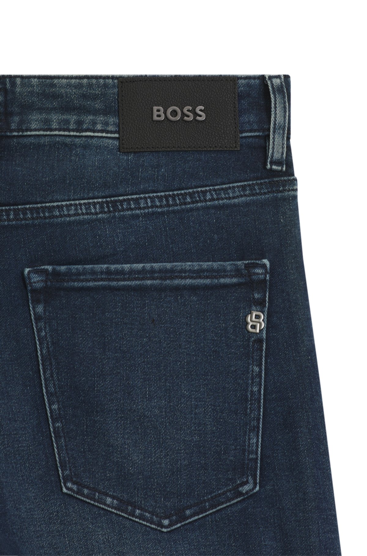 Pantalones vaqueros ajustados de Delaware en denim con tacto suave