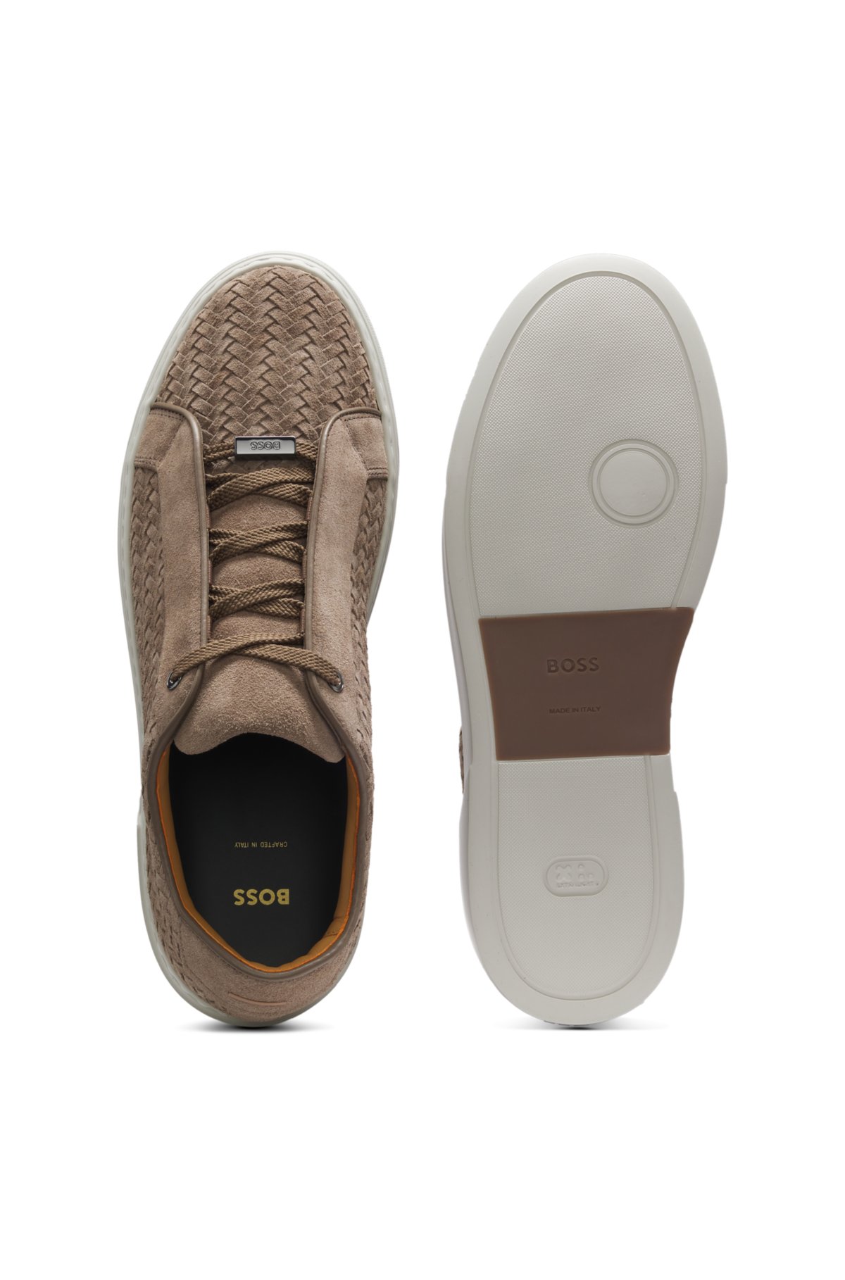 Zapatillas Gary con partes superiores de ante tejido