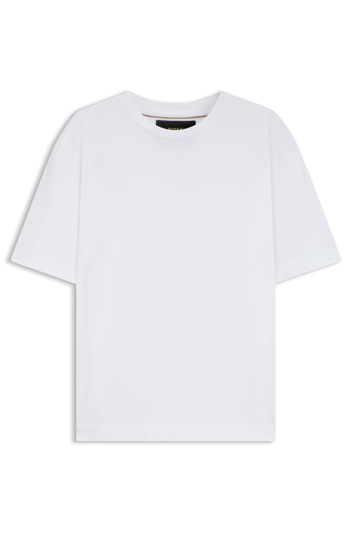 Camiseta BOSS x ASTON MARTIN con logo embossed