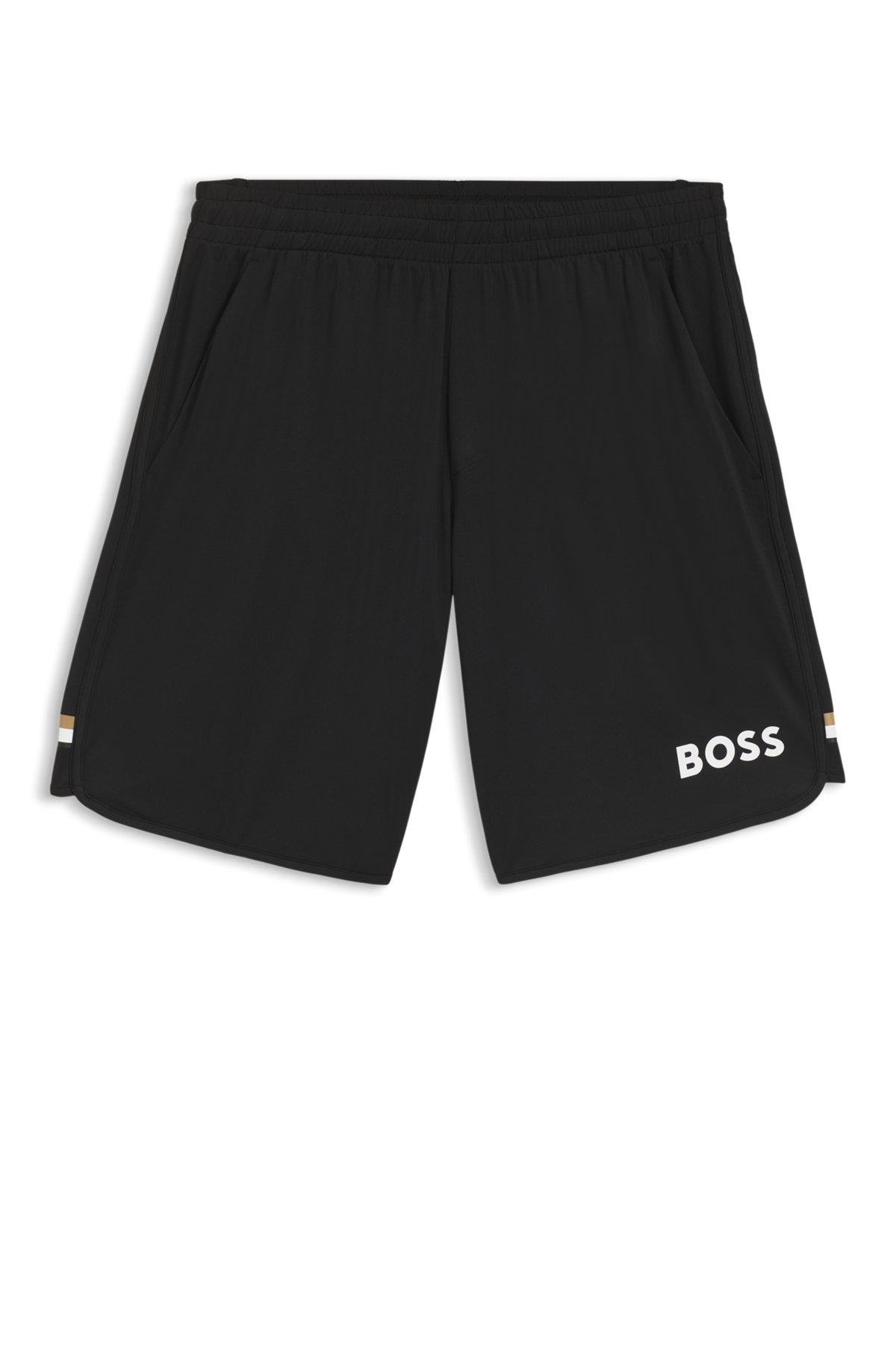 Pantalones cortos de jersey elástico con cordón oculto