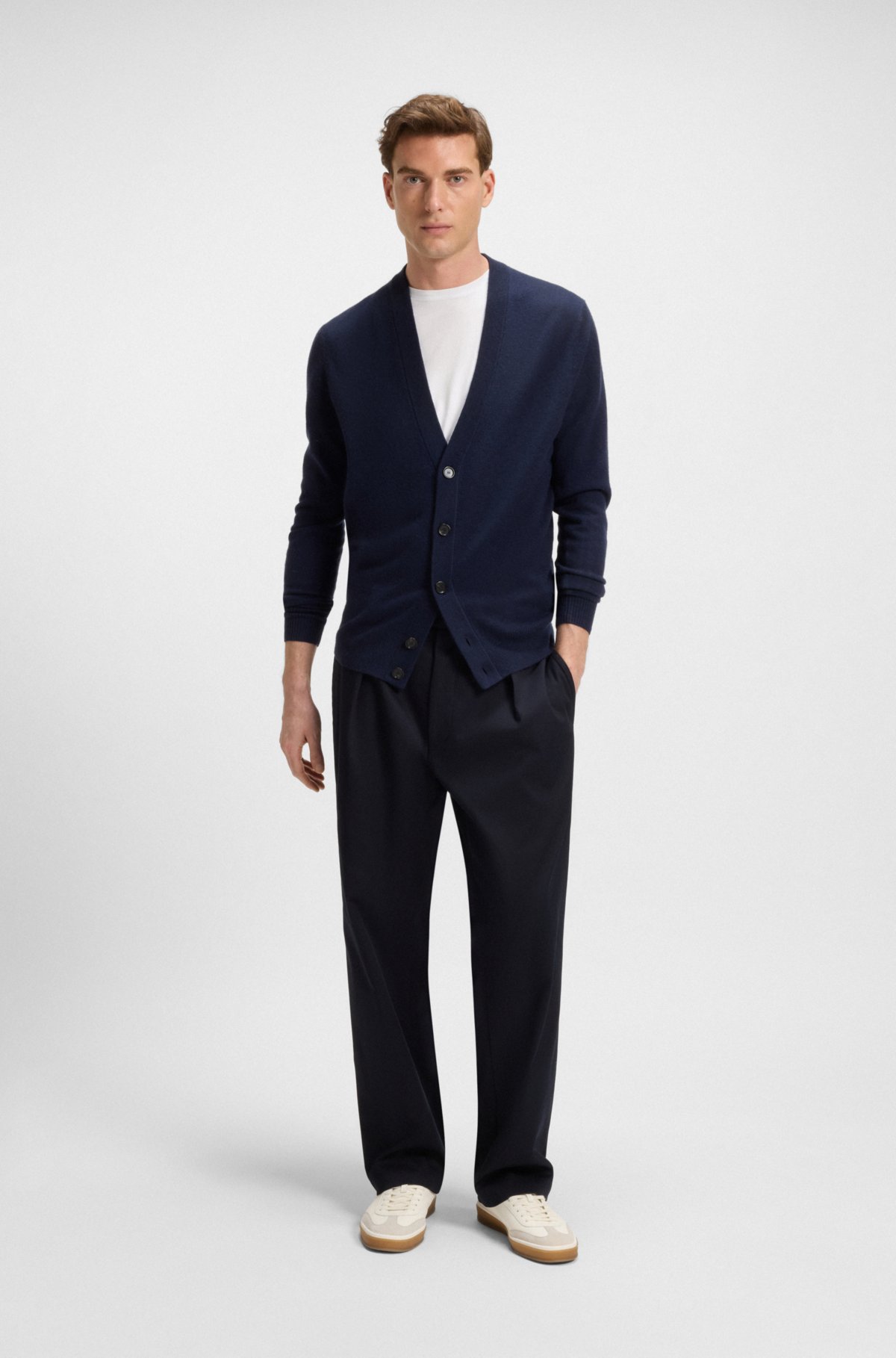 Camiseta BECKHAM x BOSS en algodón mercerizado