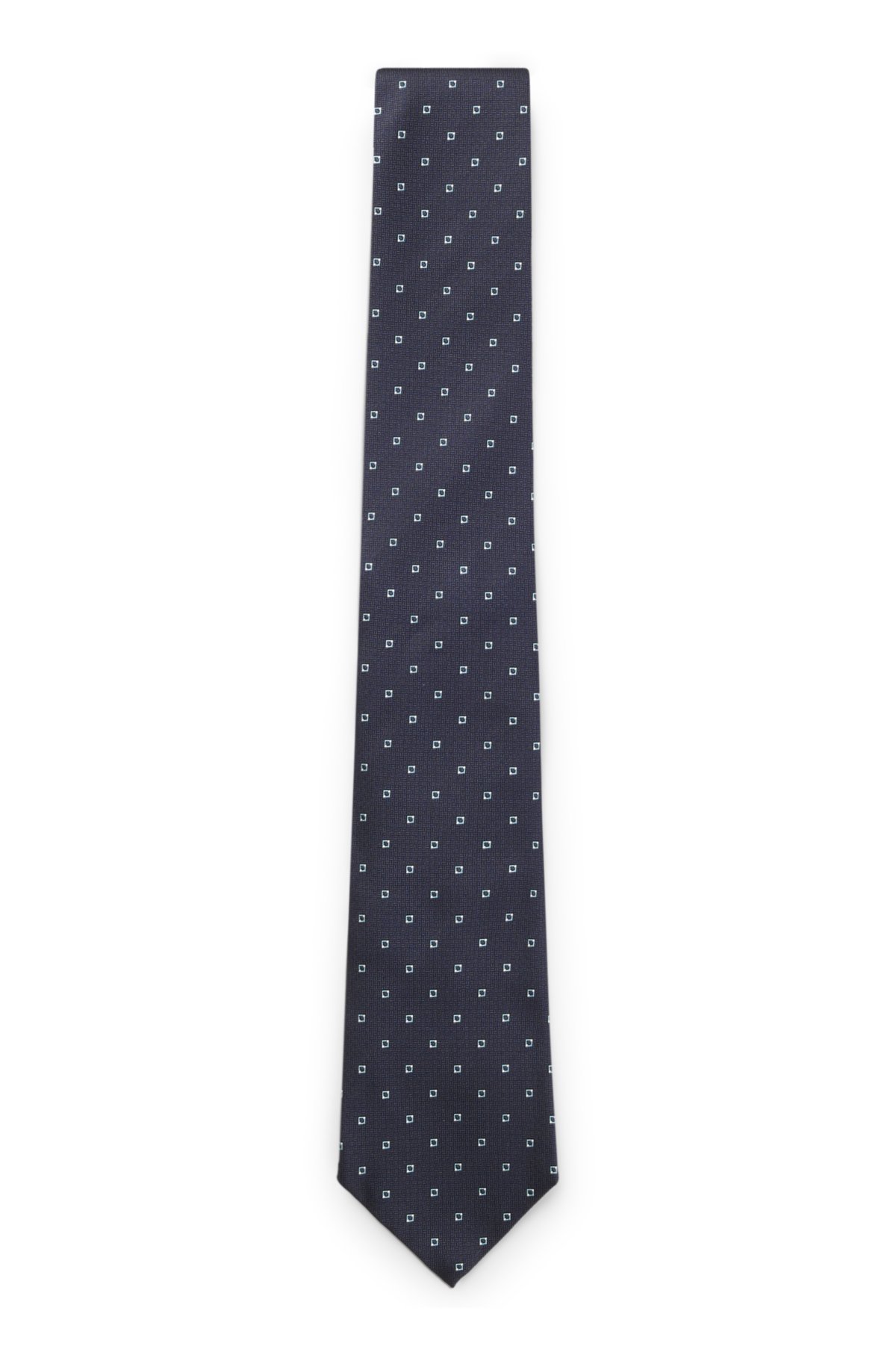 Nó con diseño jacquard en seda
