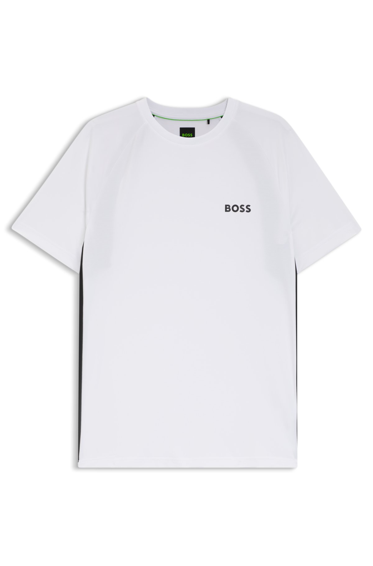 Camiseta masculina activa de secado rápido con ajuste ceñido y estiramiento en cuatro direcciones