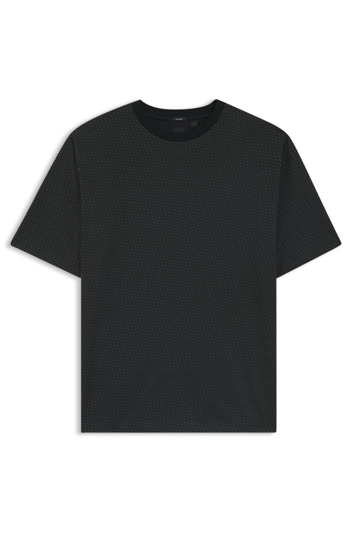 Camiseta estampada con monograma en algodón mercerizado