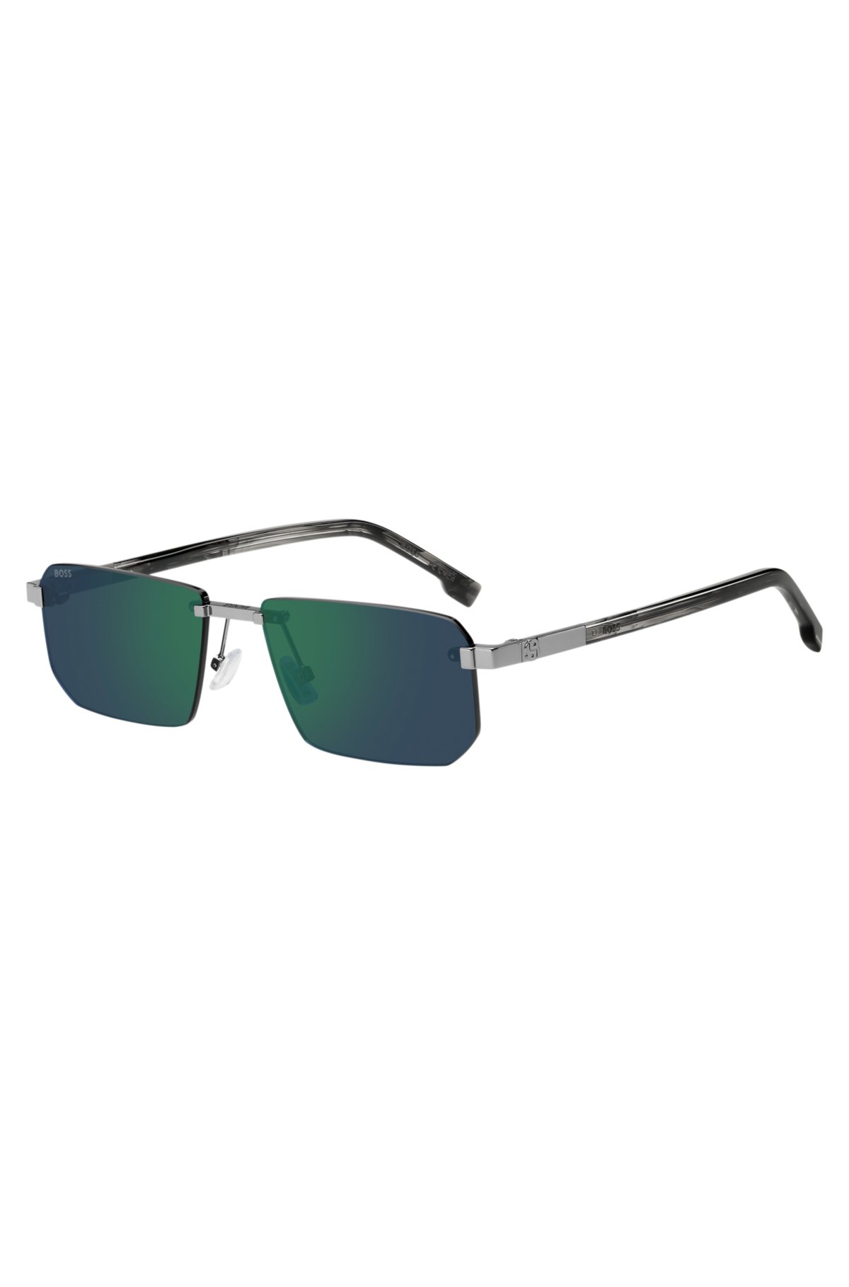 Gafas de sol sin montura con lentes coloreadas y monograma Double B