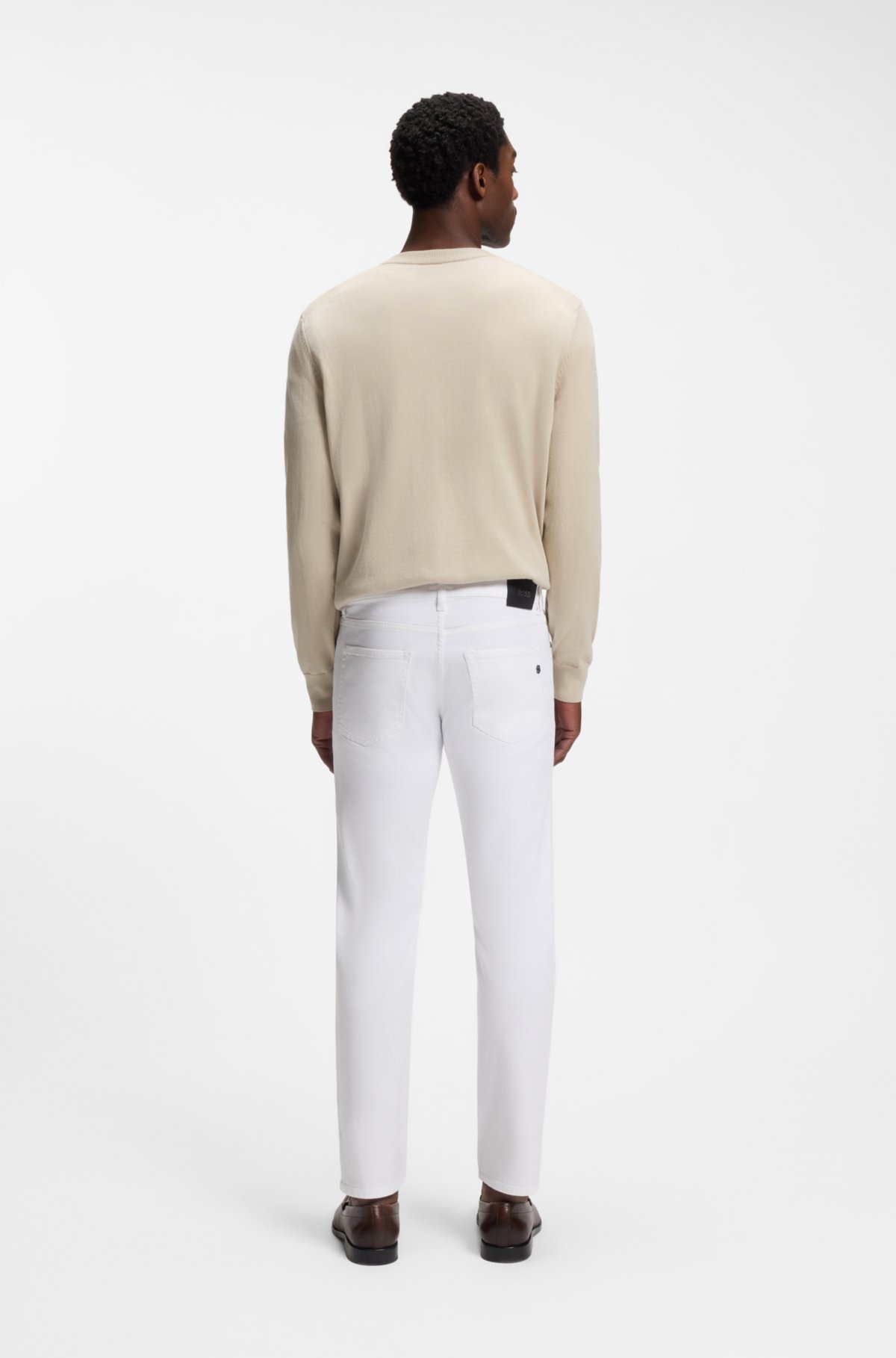Pantalones vaqueros ajustados de Delaware en denim super-suave