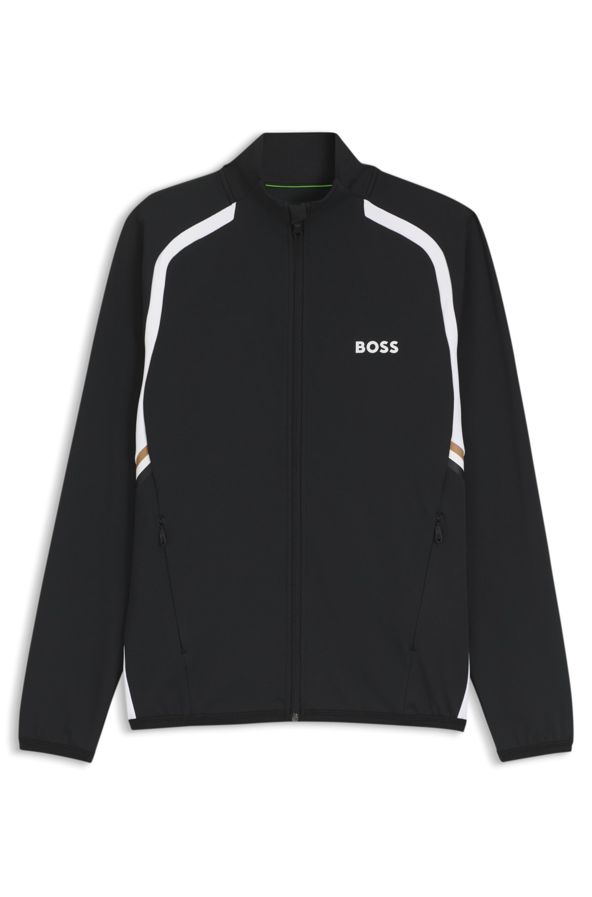 Sudadera con cremallera activa en gabardina elástica