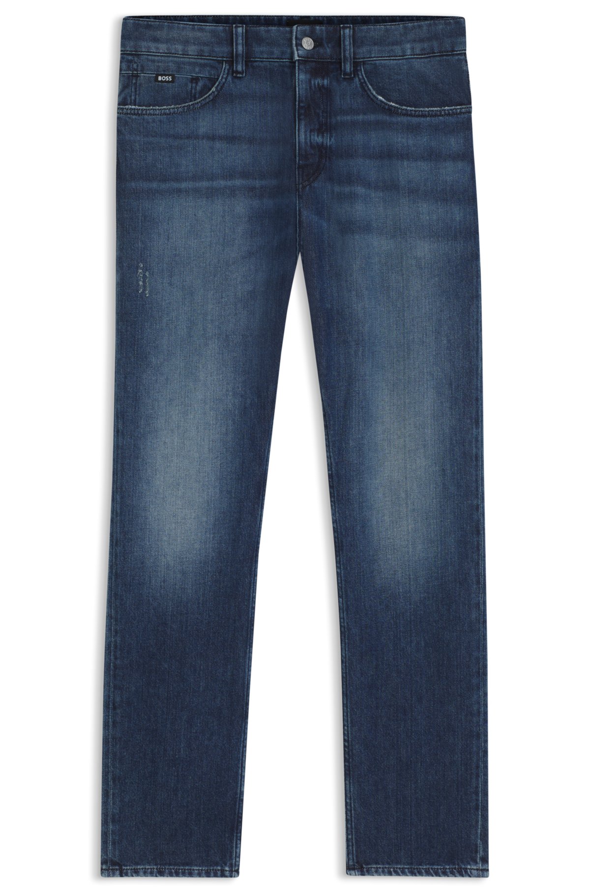 Pantalones vaqueros ajustados azul Delaware en denim con elasticidad mecánica
