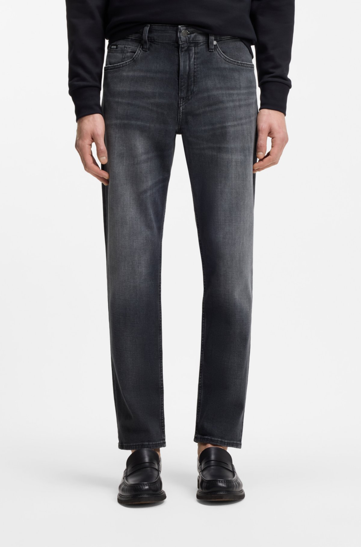 Pantalones vaqueros rectos de Maine en denim italiano