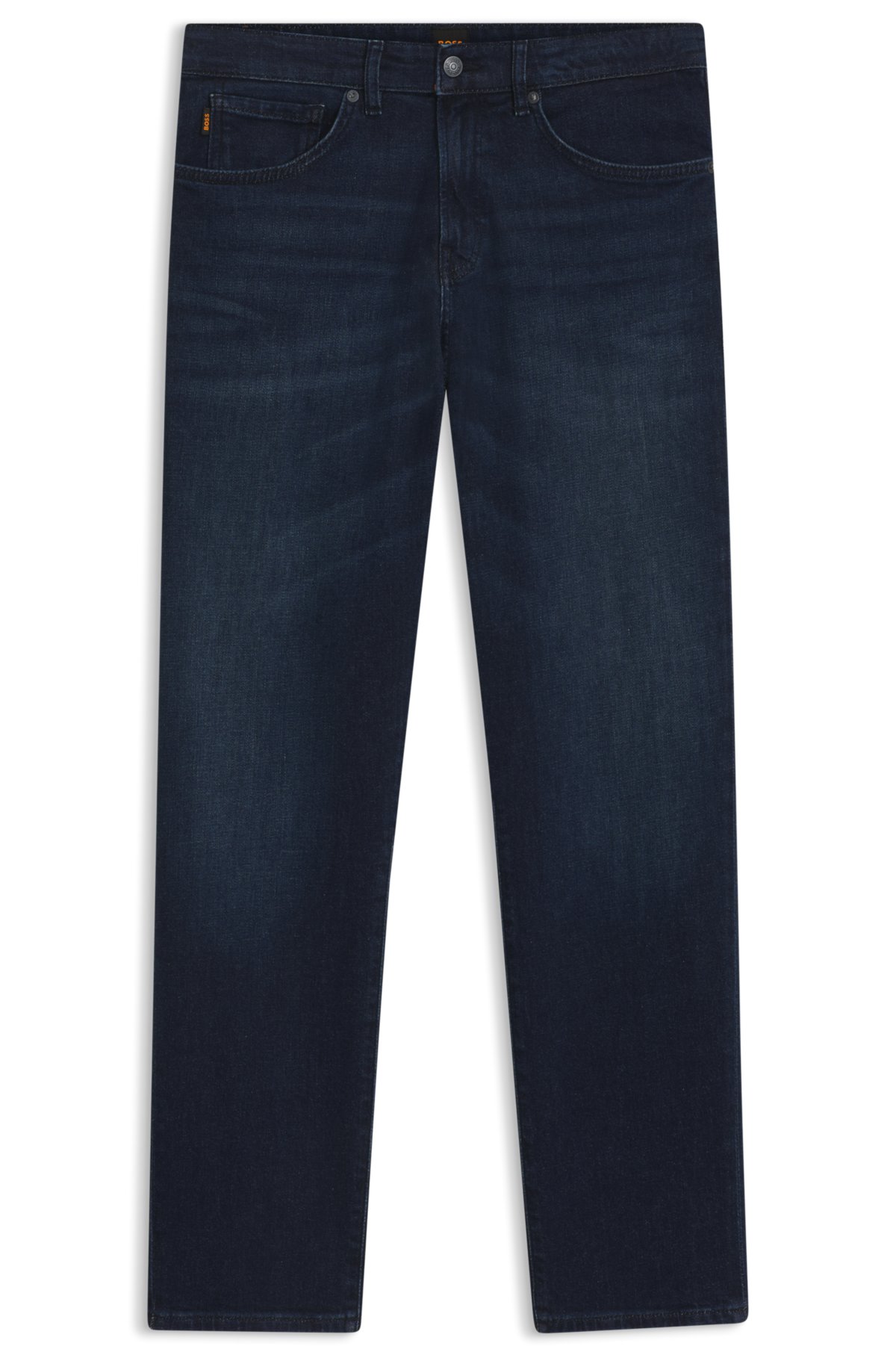 Pantalones vaqueros rectos de Maine en denim confort-estirable azul puro