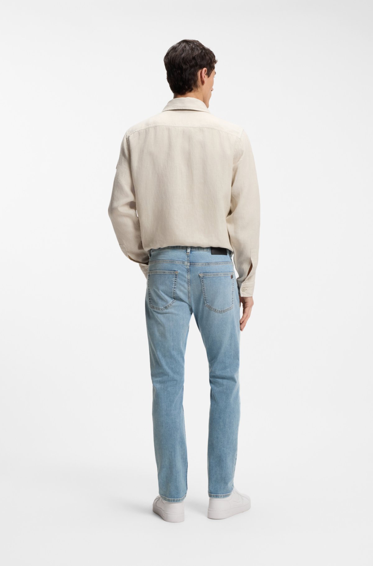 Pantalones vaqueros ajustados de Delaware en denim azul soft-motion